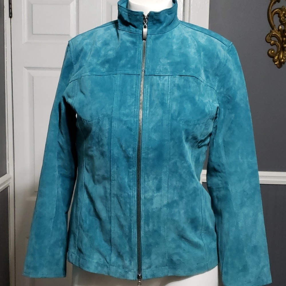 CHICO'S Genuine SUEDE LEATHER JACKET